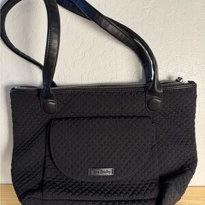 Vera Bradley Quilted Black Shoulder Bag